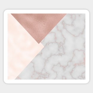 Bermuda bronze - rose gold marble. Sticker